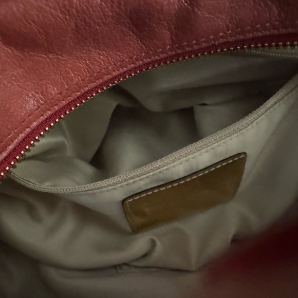 Coach #12937 Madison Sabrina Satchel Bag Beautiful Deep Pink Good Condition - Picture 9 of 9